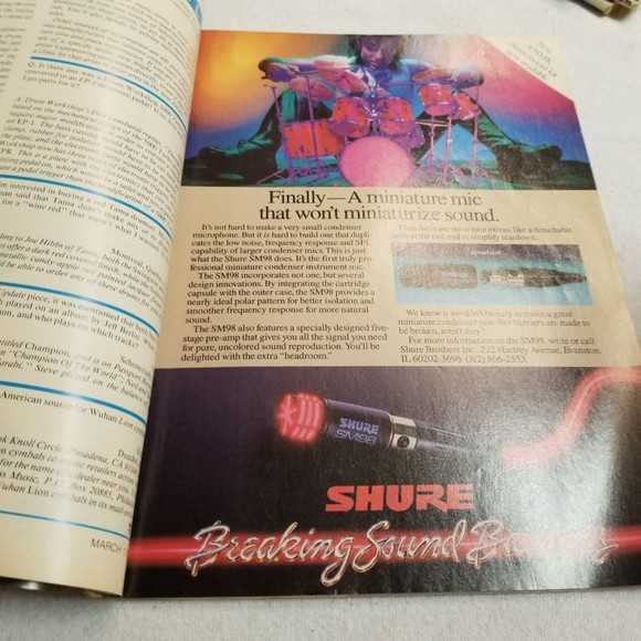 March 1987 Modern Drummer mag Graeme Edge, Win Neil Pearts Drums - Picture 8 of 8